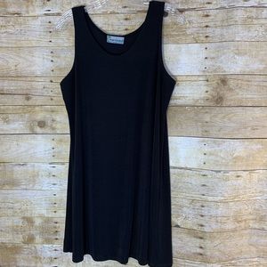 Black Swim Coverup EUC Sleeveless Scoop Neck